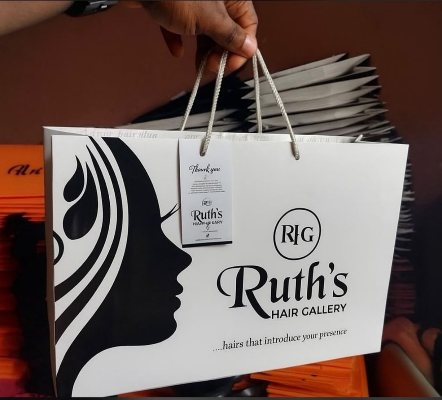 Customized GreenPack-style paper bag sample